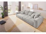 Big-Sofa JOCKENHÖFER GRUPPE "Moldau, B. 306 cm, mit Federkernpolsterung, Liegefläche 120x240 cm", grau (hellgrau 432, 19), B:306cm H:83cm T:134cm, Flachgewebe: 100% Polyester, Sofas, Big-Sofa, Mega-Sofa im XXL-Format, Federkern, 12 Kissen