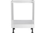 Herdumbauschrank OPTIFIT "Ahus", weiß (weiß matt, weiß), B:60cm H:87cm T:58,4cm, Schränke, Herdumbauschrank, Breite 60 cm