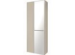 Garderobenschrank "reno-Dielen", kaschmir matt lack, glas kaschmir glanz, B:72cm H:188cm T:32cm, Glas, Holzwerkstoff, SET ONE BY MUSTERRING, Schränke, Garderobenschrank, In zwei Farbvarianten, 72 x 188 x 32 cm, stilvoller Stauraum