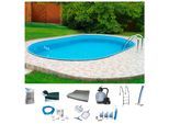 Ovalpool MY POOL BWT "PREMIUM", blau (weiß, hellblau), B:300cm H:135cm L:500cm, Schwimmbecken, Ovalpool, Höhe 135 cm, in verschiedenen Größen
