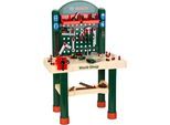 Spielwerkbank KLEIN "Bosch, Work-Shop", bunt (grün, rot, beige), Rollenspielzeug, KinderB:68cm H:102cm T:39cm, Kunststoff, Spielwerkbank, Made in Germany, B:68cm H:102cm T:39cm