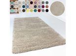 Hochflor-Teppich ESPRIT "Relaxx ESP-4150" Gr. 4, beige (beige, sand), B:160cm H:25mm L:230cm, Kunstfaser, Teppiche, Hochflor-Teppich, Wohnzimmer, sehr große Farbauswahl, weicher dichter Hochflor