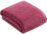 Badetuch VOSSEN "Vegan Life", lila (schwarzberry), B:100cm L:150cm, Webfrottier, Obermaterial: 100% Baumwolle, Handtücher, Badetuch, 100% vegan