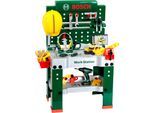 Spielwerkbank KLEIN "BOSCH-Workstation Mega, mit Handwerker Set", bunt, Rollenspielzeug, KinderB:61cm H:101cm T:45cm, Kunststoff, Spielwerkbank, mit BOSCH Akkuschrauber; Made in Germany, B:61cm H:101cm T:45cm