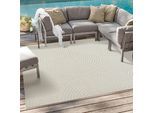 Teppich SANAT "Berlin 1, auch als Läufer und in Rund", beige (natur), B:80cm H:6mm L:150cm, Kunstfaser, Teppiche, Teppich, In -und Outdoor geeignet, Außenbereich, Terrasse, Balkon, auch Läufer