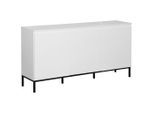Hom`in Sideboard, Weiß, Metall, Holzwerkstoff, 3 Fächer, 150x77x35 cm, Bsci, Typenauswahl, Beimöbel erhältlich, stehend, Wohnzimmer, Kommoden & Sideboards, Sideboards