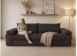 Big-Sofa OTTO HOME "Soft&Cosy Pik XXL, B: 303 cm, Mega Sofa in Cord", beige (dunkelbraun), B:303cm T:123cm, 100% Polyester, Sofas, Big-Sofa, Lounge-Komfort mit edler Sitzsteppung, Federkern