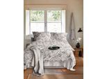 Bettwäsche IRISETTE "Meran 8708", beige (11 grau), B/L: 135cm x 200cm, 1 Stk., 1 Stk., Biber, B/L: 80cm x 80cm, 2, Biber, Obermaterial: 100% Baumwolle, Bettwäsche, Bettwäsche, Feinbiber, 2 teilig, flauschig