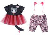 Puppenkleidung BABY BORN "Katzen-Outfit, 43cm", bunt, Puppenkleidung, Baby, Puppenkleidung