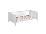 My Baby Lou Bodenbett , Weiss , Holz , Buche,Birke, Buche , Hartholz,massiv, Sperrholz , Uni , 76x50x145 cm , Europäischer Sicherheitsstandard , nicht verstellbar,bodentiefer Einstieg , Baby- und Kindermöbel, Kinderzimmer & Jugendzimmer, Kinderbetten, Bodenbett