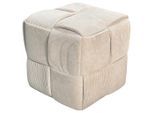 Mid.you , Beige , Textil , 40x40x40 cm , Indoor, Sitzfläche gepolstert ,
