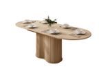Compleo24 Esstisch, Braun, Holzwerkstoff, Oval, 180x76x52 cm, Esszimmer, Tische, Esstische