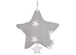 Spieluhr ROBA "Little Stars", grau (little stars, weiß), Spieluhren, BabyB:27cm H:27cm T:5cm, Baumwolle, Polyester, Spieluhr, B:27cm H:27cm T:5cm