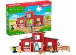 Spielwelt SCHLEICH "FARM WORLD, Große Farm rot (42606)", bunt, Spielfigurenwelten, KinderB:49cm H:29cm T:16cm, Kunststoff, Spielwelt, Made in Europe, B:49cm H:29cm T:16cm