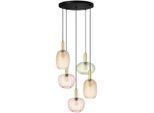 Möbelix , Grün, Schwarz, Goldfarben, Pink, Bernsteinfarben , Metall, Glas , Abstraktes , 60x120x65 cm , RoHS, CE ,