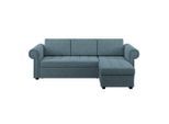 James Wood , Petrol , Textil , Uni , 260x85x155 cm , Armlehnen seitenverkehrt montierbar ,