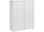 Xora Schuhschrank , Weiss , Kunststoff , 6 Fächer , 97.5x120x33.8 cm , Typenauswahl, stehend , Garderobe, Schuhaufbewahrung, Schuhschränke