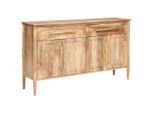 Livetastic Sideboard , Naturfarben , Holz , Mangoholz,Mangoholz,Mangoholz , massiv,massiv,massiv , 2 Fächer , 2 Schublade(n) Schubladen , 160x90x40 cm , Kleinmöbel, Kommoden, Sideboards