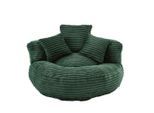 Wishdor Sitzsack, Jadegrün, Textil, 1-Sitzer, Rund, 108x52x108 cm, Wohnzimmer, Hocker, Sitzsäcke, XXL Sitzsäcke