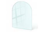 Tulup Glasplatte, Transparent, Glas, Formgebogen, 80x70x0.4 cm, Kleinmöbel, Kamine & Zubehör, Kaminöfen