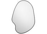 Ambia Home Wandspiegel, Silber, Metall, Glas, Uni, Freiform, 50x70x1 cm, Spiegel, Wandspiegel