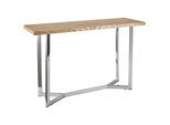 Livetastic Konsolentisch, Eiche, Edelstahl, Holz, Metall, Holzwerkstoff, Eiche, furniert, rechteckig, eckig, 120x78x40 cm, Wohnzimmer, Wohnzimmertische, Konsolentische