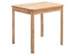 P & B Esstisch, Wildeiche, Holz, Wildeiche, massiv, rechteckig, 80x76x60 cm, Fsc, schnell aufzubauende und stabile Arbeitsfläche, Esszimmer, Tische, Esstische