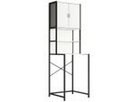 Mid.you Waschmaschinenschrank, Weiß, Metall, 64x189x48 cm, Waschküche, Waschmaschinenschrank