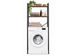 Homezone , Braun, Schwarz , Metall, Holzwerkstoff , Holzoptik , 70x35x168 cm ,