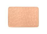 MSV , Orange , Textil , Uni , rechteckig , 50x80 cm ,