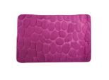 MSV , Violett , Textil , Uni , rechteckig , 50x80 cm ,