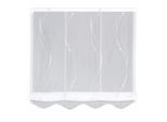 Raffrollo GERSTER "Kirk" Gr. 2, weiß, B:100cm H:170cm, Voile, Obermaterial: 100% Polyester, Raffrollos, Raffrollo, Raffrollo Kirk mit Stickerei-Design