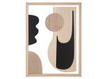Mauro Ferretti , Naturfarben, Schwarz, Weiß , Holzwerkstoff , 60x80x2 cm ,