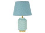 Mauro Ferretti , Hellblau , Metall, Textil, Keramik , 28x44x28 cm ,