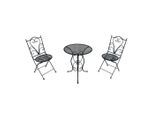 Ambia Garden , Anthrazit , Metall , 69 cm , Europäischer Sicherheitsstandard , Stuhl klappbar, geeignet für Balkon ,