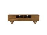 Livetastic , Akaziefarben , Holz , Akazie , massiv , 2 Schublade(n) Schubladen , 40x46x160 cm , stehend, handgemacht ,