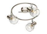 Globo , Chromfarben , Metall , 14.5 cm , CE , verstellbare Spotlights ,