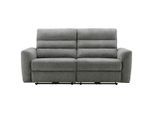 Livetastic 2-Sitzer-Sofa, Hellgrau, Kunststoff, 196x99x92 cm, motorische Relaxfunktion, USB-C-Anschluss, Wohnzimmer, Sofas & Couches, Sofas, 2-Sitzer Sofas