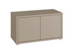 Carryhome Garderobenbank, Taupe, Kunststoff, 74.5x41.5x34.9 cm, Garderobe, Garderobenbänke
