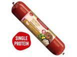 Fleischeslust Junior Saftige Pute Alleinfutter Wurst Hund 8x400g