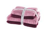 Vossen Frottierset Batoni Set, Rosa, Textil, 4-teilig, Uni, ISO 9001, Fkt, Made in Austria, Oeko-Tex® Standard 100, hochwertige Qualität, Badtextilien, Handtuch-Sets