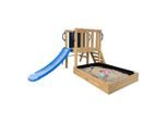 Ambia Garden , Blau, Braun , Holz, Kunststoff , Zeder , 88x215x208.7 cm , EN 71, Europäischer Sicherheitsstandard, FSC 100% ,