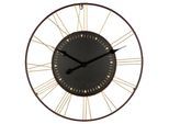 Wanduhr GILDE "Wanduhr rund Mesa", schwarz, B:60cm H:60cm, Wanduhren, Wanduhr