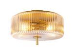 Collett's Monde Deckenleuchte, Bernstein, Metall, Glas, Abstraktes,Abstraktes, 18 cm, RoHS, CE, Lampen & Leuchten, Innenbeleuchtung, Deckenleuchten