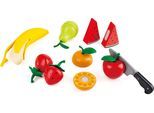 Spiellebensmittel HAPE "Obst-Set", bunt, Kaufladensortimente, Kinder, Holz, Spiellebensmittel, aus Holz