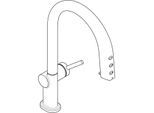 hansgrohe Aqittura M91 Küchenarmatur 76839800 SodaSystem 210, Ausziehauslauf, Starter Set, Edelstahl Finish
