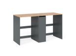 Vicco Waschmaschinenschrank, Anthrazit, Eiche, Holzwerkstoff, Rechteckig, 159.8x88.2x60.3 cm, Waschküche, Waschmaschinenschrank