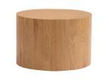 Xora Beistelltisch, Eiche, Holzwerkstoff, rund, Sockel, 60x40x60 cm, Wohnzimmer, Wohnzimmertische, Beistelltische