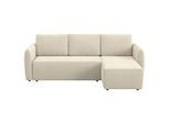Mid.you , Beige , Textil , seitenverkehrt montierbar, L-Form , 239x170 cm , Liegefunktion ,