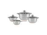 Luca Bessoni , Edelstahlfarben , Metall , 16 cm,20 cm,16 cm , 1.35 l,2.80 l,4.8 l,1.35 l , konisch , Lfgb , Messskala,mit Dampfablass ,